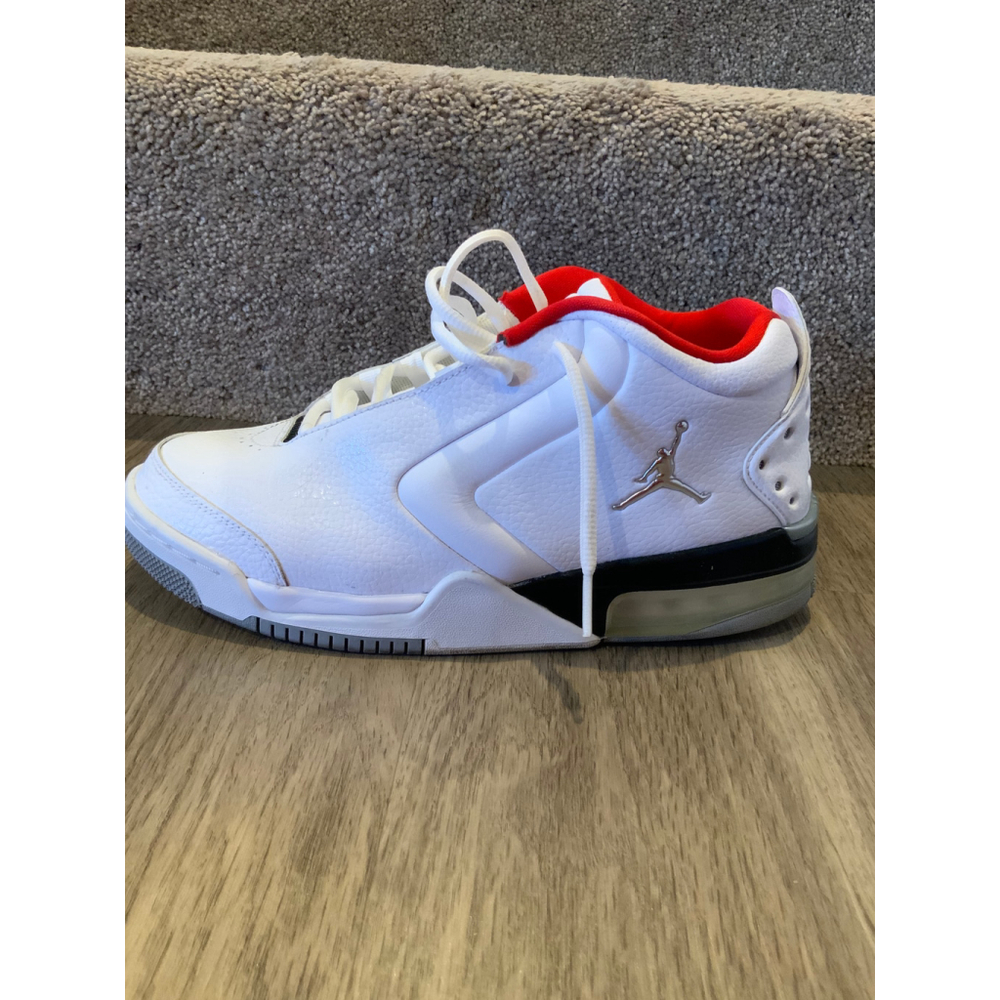 Men's Air Jordan Big Fund Sneakers Size 8.5 White/Red/Black Classic Retro Urban - Picture 6 of 11